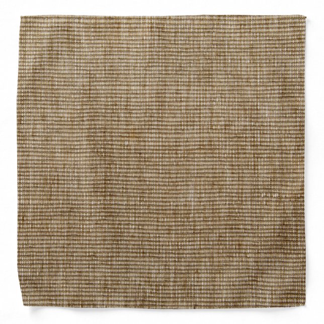Rustic Burlap Nature Pattern Bandana – Country  (Front)