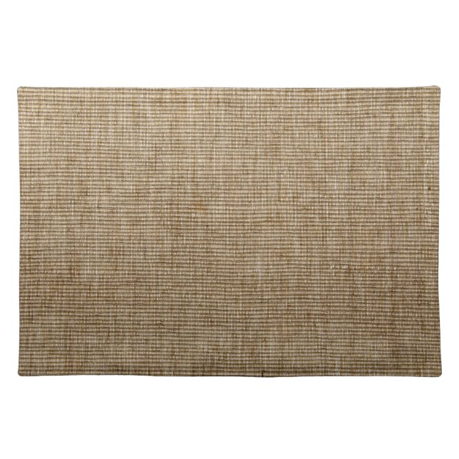 rustic burlap nature pattern cloth placemat (Front)