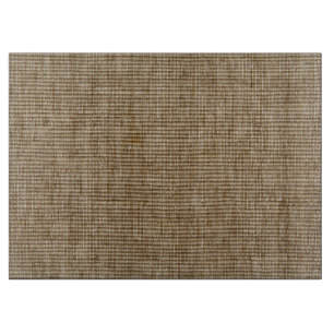 Rustic Burlap Nature Pattern Cutting Board