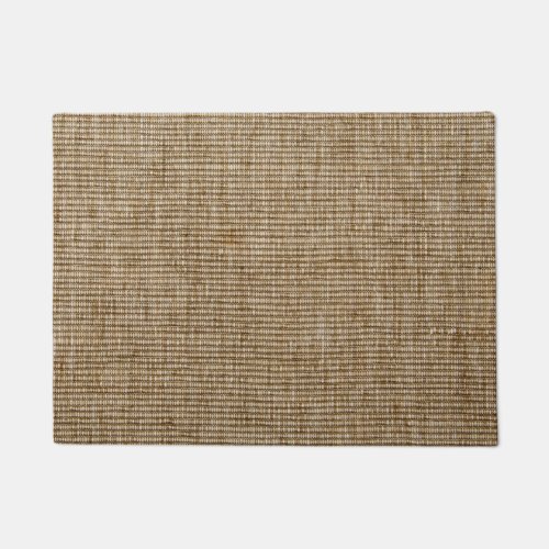 rustic burlap nature pattern doormat