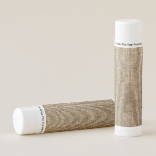 rustic burlap nature pattern lip balm