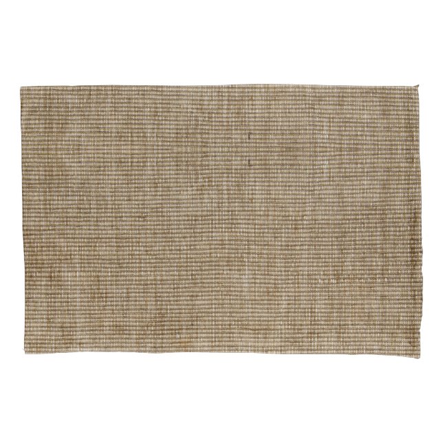 rustic burlap nature pattern pillow case (Front)