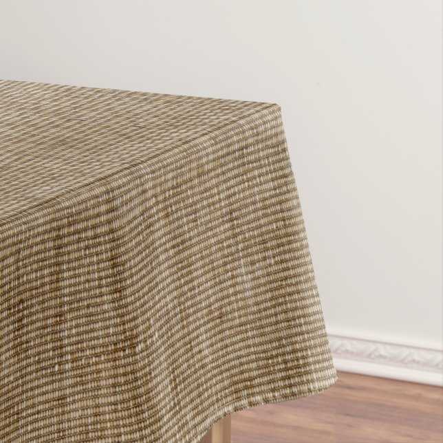 Rustic Burlap Nature Pattern Tablecloth – Outdoor  (In Situ)