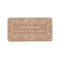 Rustic Burlap Print Wedding Return RSVP Labels