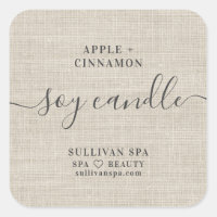 Minimalist Vintage Candle Label