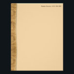 Rustic Burlap Stationery<br><div class="desc">Fill in your name & number (or any other text) - or just delete it, if you prefer it plain.</div>