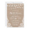 Rustic Burlap String Lights Lace Bridal Shower