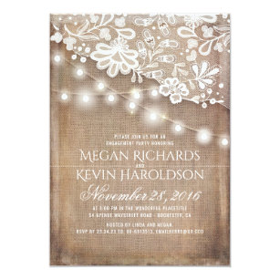 vintage lace engagement party
