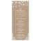 Rustic Burlap String Lights Lace Wedding Program