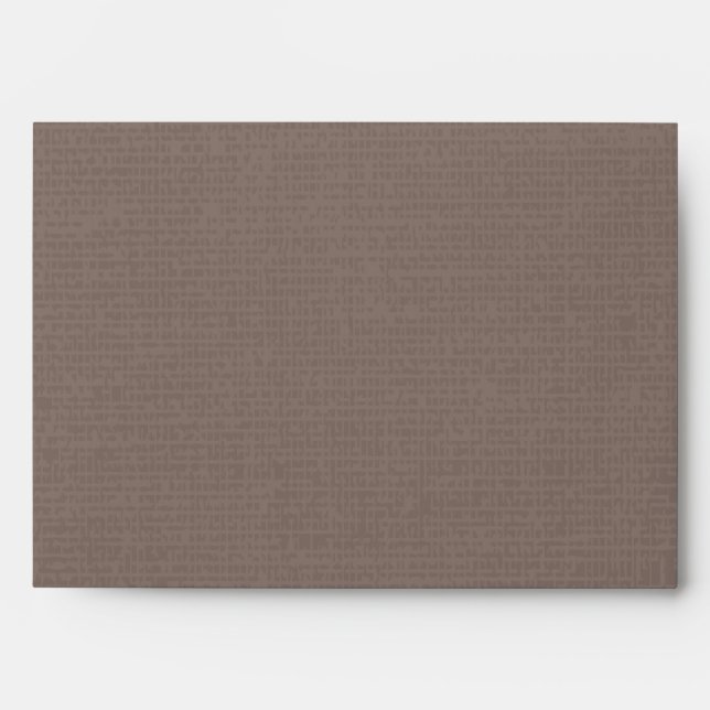 Rustic Burlap Texture Envelope (Front)