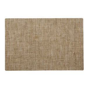 Rustic Burlap Texture Placemat – Natural Linen