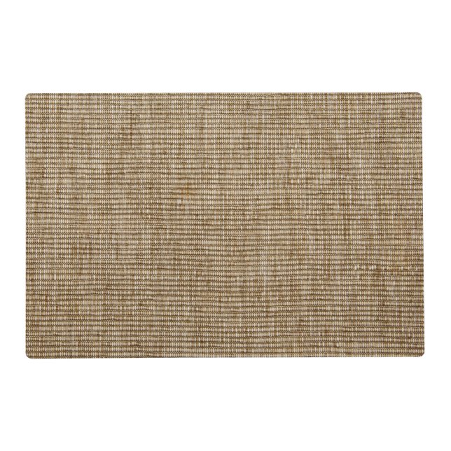 Rustic Burlap Texture Placemat – Natural Linen (Front)