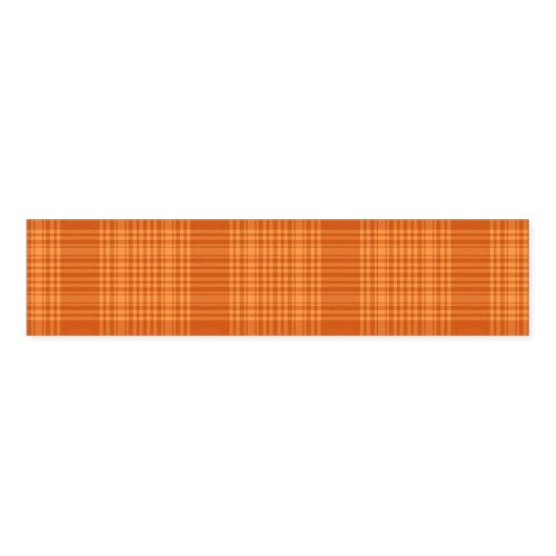 Rustic Burnt Orange and Yellow Autumn Plaid Napkin Bands