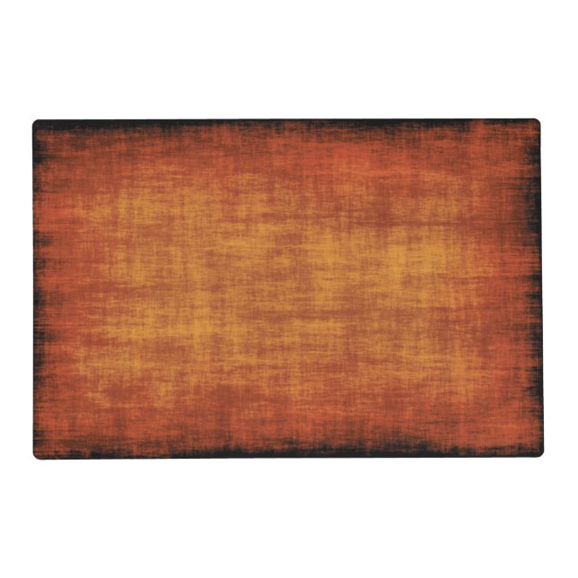 Rustic Burnt Orange Texture  Placemat (Front)