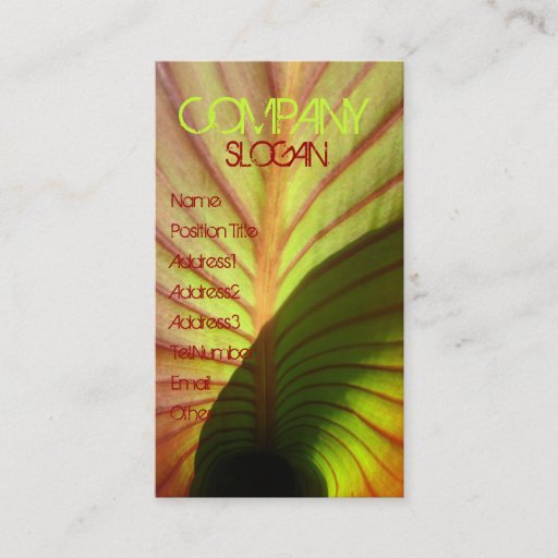 Customizable Rustic Business Card