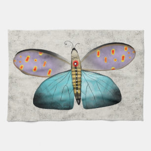 Rustic butterfly kitchen towel