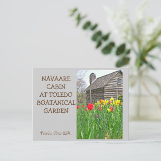 Rustic Cabin At Toledo Botanical Gardens Postcard