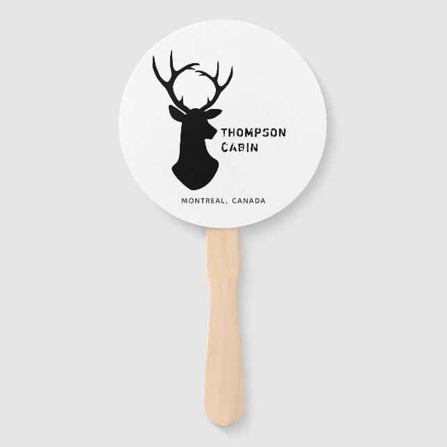 Rustic Cabin Hand Fan (Front)