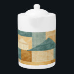 Rustic/Cabin/Lodge/Mountain  Teapot<br><div class="desc">rustic coloration and pattern</div>