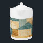 Rustic/Cabin/Lodge/Mountain  Teapot<br><div class="desc">rustic coloration and pattern</div>