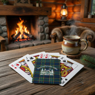 Rustic Cabin Personalized Playing Cards