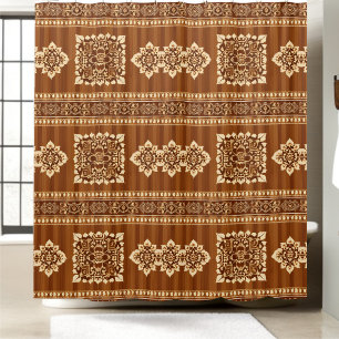 Rustic Cabin Shower Curtain Style 1