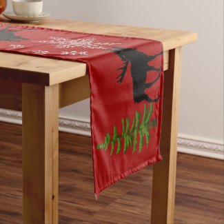Rustic Cabin Style Moose Christmas Holiday 