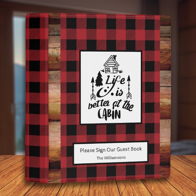 Rustic Cabin Vacation Rental Guest Book Mini Binder (Creator Uploaded)