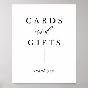 Rustic Calligraphy Elegant Cards and Gifts Wedding Poster