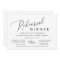 Rustic Calligraphy Greenery Rehearsal Dinner