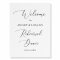Rustic Calligraphy Rehearsal Dinner Welcome Sign