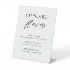 Rustic Calligraphy Wedding Cupcake Flavors