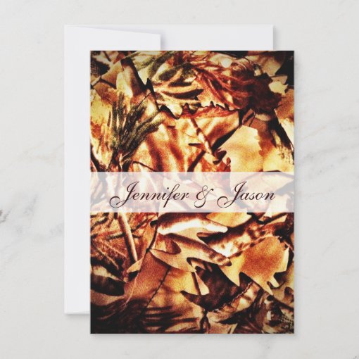 Rustic Camo Camouflage Lace Wedding Invitations Zazzle