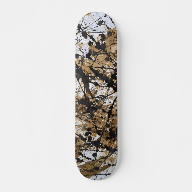 Rustic Camo Forest Pattern Skateboard (Front)