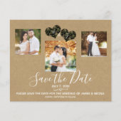 Rustic Camo Hearts Photo Wedding Save the Date (Front)