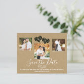 Rustic Camo Hearts Photo Wedding Save the Date (Standing Front)