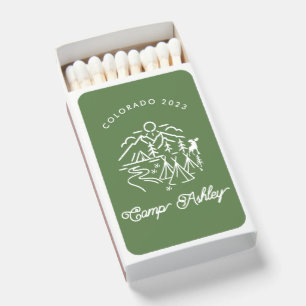 Rustic Camp Bachelorette MatchBoxes