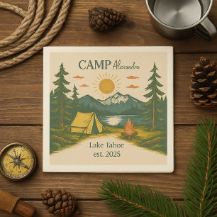 Rustic Camp Weekend Retreat Bachelorette Napkins