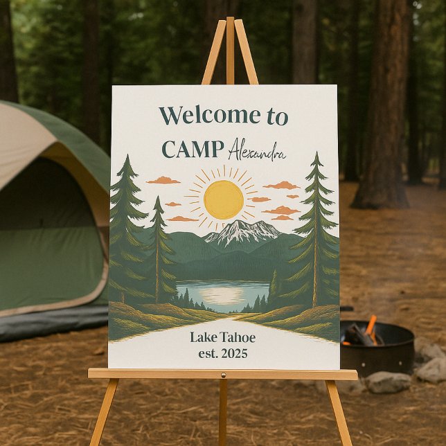 Rustic Camp Weekend Retreat Foam Board (Creator Uploaded)