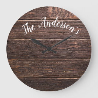 Rustic Camper Barns Large Clock