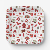 Rustic Camping Icons with Festive Adventure Theme