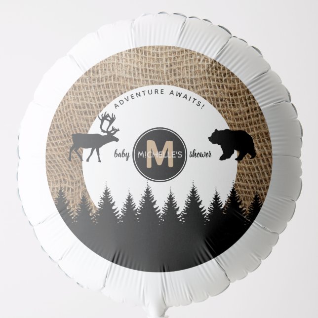 Rustic Camping Outdoors Adventure Balloon (Front)