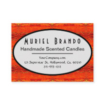 Rustic Candle Company Supplies Business Card