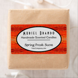 Rustic Candle Company Supplies Candle Jar Label