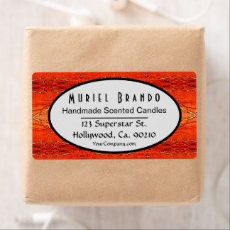 Rustic Candle Company Supplies Shipping Label