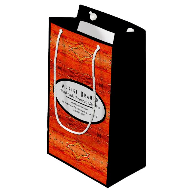 Rustic Candle Company Supplies Small Gift Bag (Front Angled)