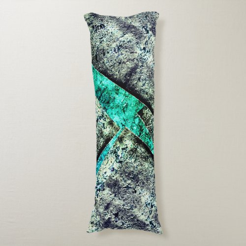 Rustic carbon_dirty disorganized layer on aquarine body pillow