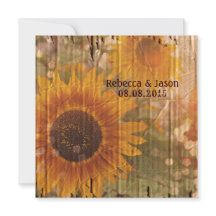 rustic cardboard country sunflower wedding