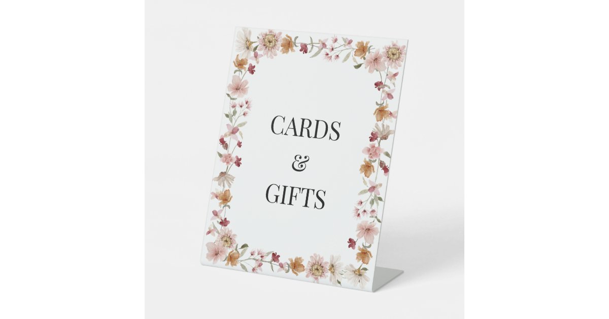 Rustic Cards and Gifts Sign | Zazzle