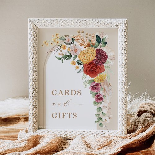 Rustic Cards and Gifts Tropical Boho Floral Sign
